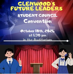 STUDENT COUNCIL CONVENTION AT 1:30PM